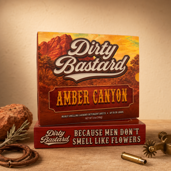AMBER CANYON - Cologne-Infused laundry detergent sheets