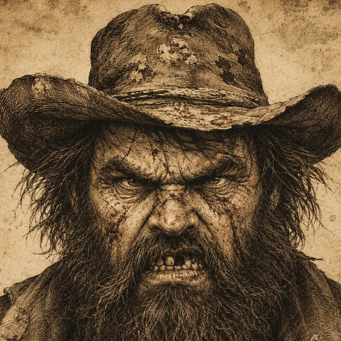 Wanted poster mugshot of the Benzisothiazolinone outlaw