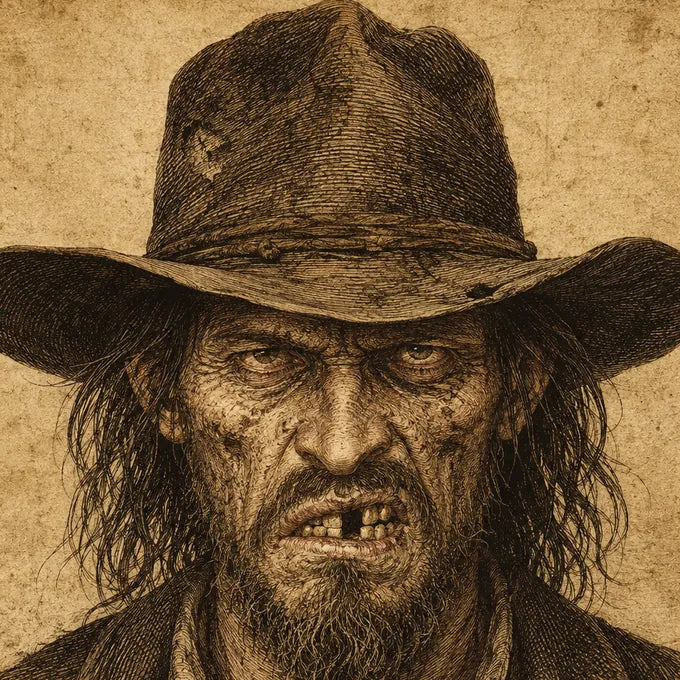 Wanted poster mugshot of the Sodium Borate outlaw
